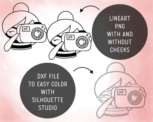 Elena Planner Girl – School Set 2 DOODLE Clipart – Picture Day, Book Fair, Science Fair & More – PNG, SVG, EPS & DXF