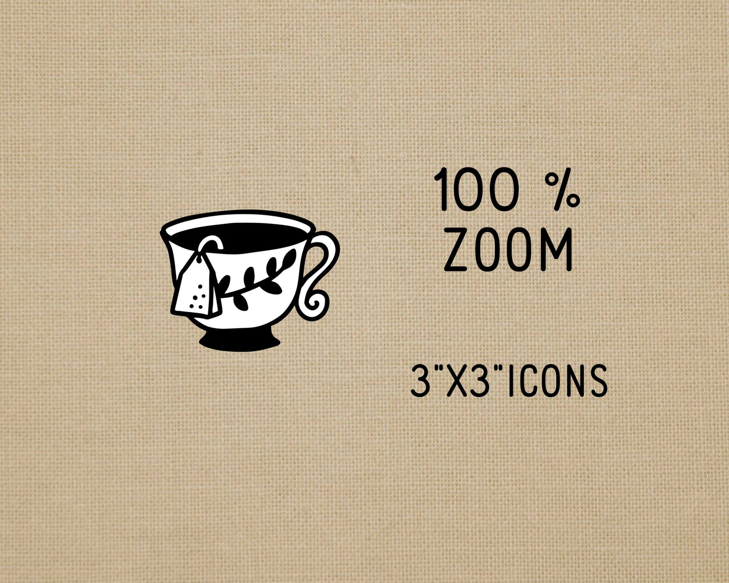 50 Fall Icons STAMP Bundle - EPS, SVG, DXF, PNG Clipart - Instant Download