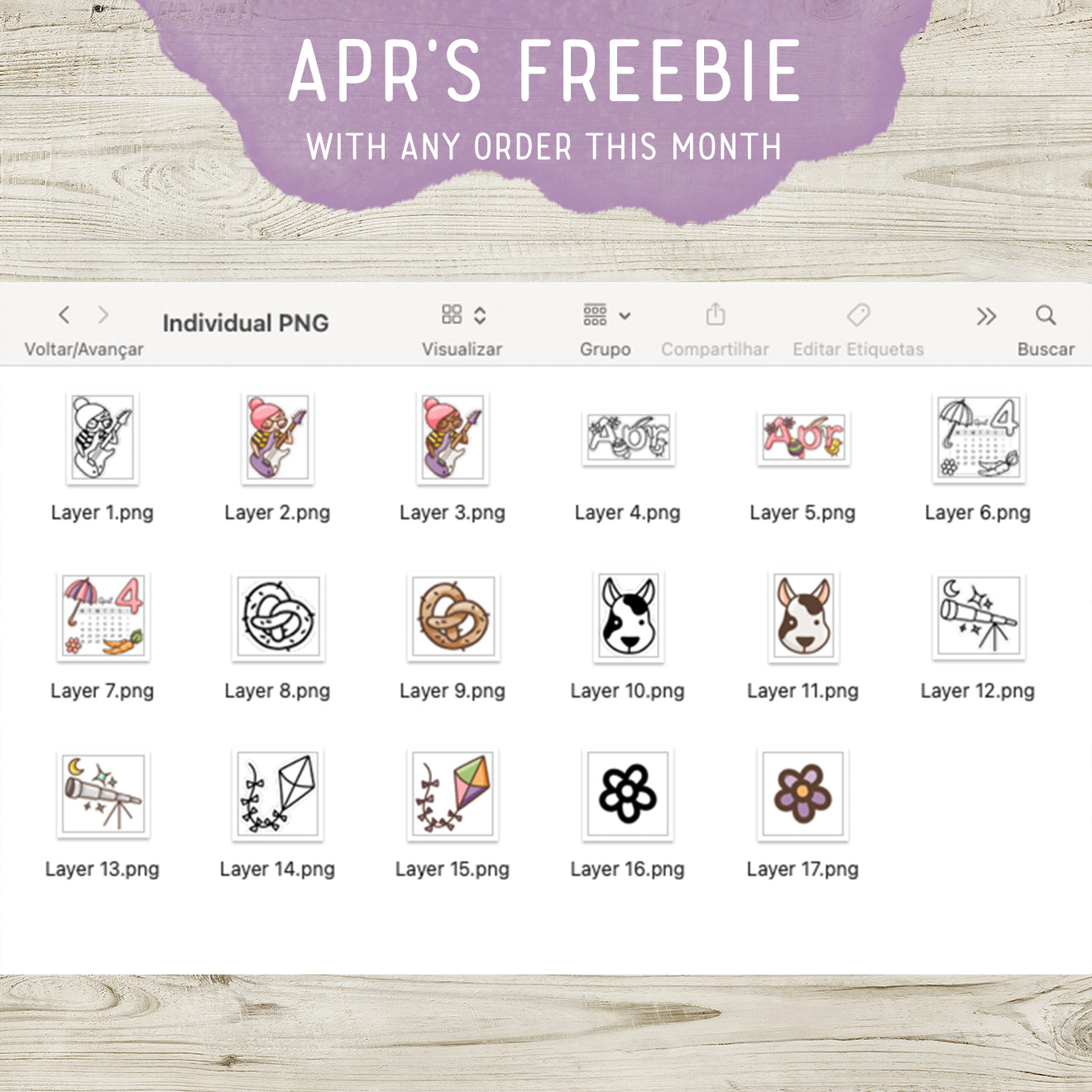 April orders freebie
