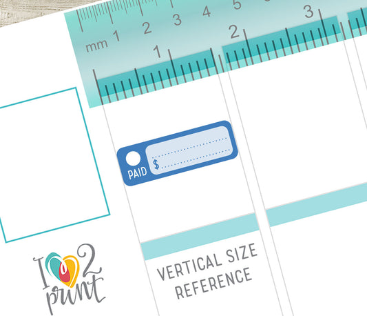 Bill Due Stickers - Functional Printable Stickers - PDF & Cut Files