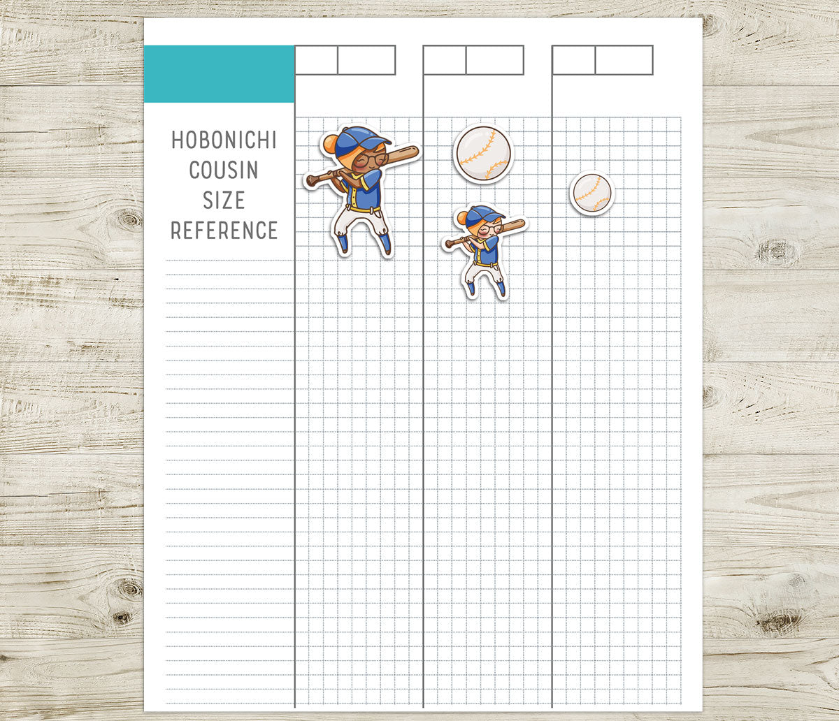 Elena Baseball Tracker – COLOR Printable Planner Stickers – Practice & Game Day – PDF + Cut Files