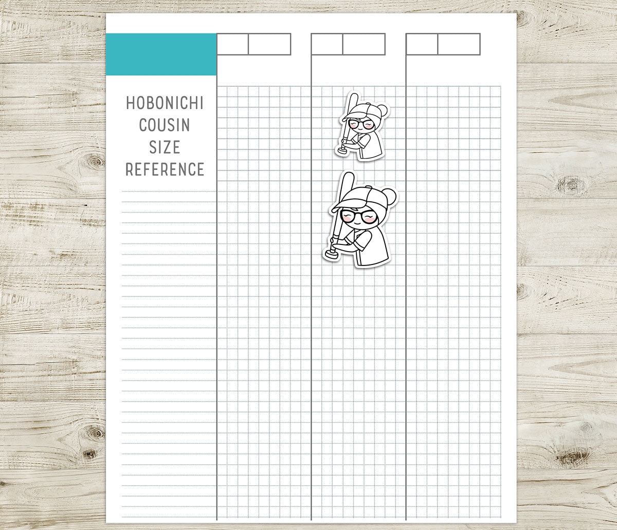 Elena Baseball Fan – DOODLE Printable Planner Stickers – Team Spirit & Sport – PDF + Cut Files – Instant Download