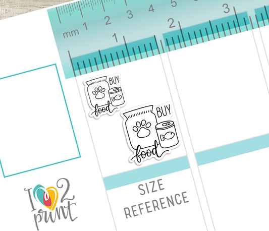 Elena Cat Care - DOODLE Printable Planner Sticker - PDF & Cut Files
