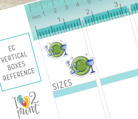 Elena Cleaning - COLOR Printable Planner Sticker - PDF & Cut Files