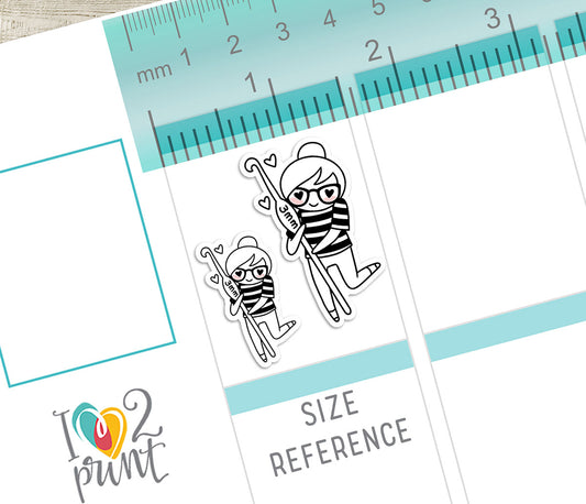 Elena Crochet - DOODLE Printable Planner Sticker - PDF & Cut Files