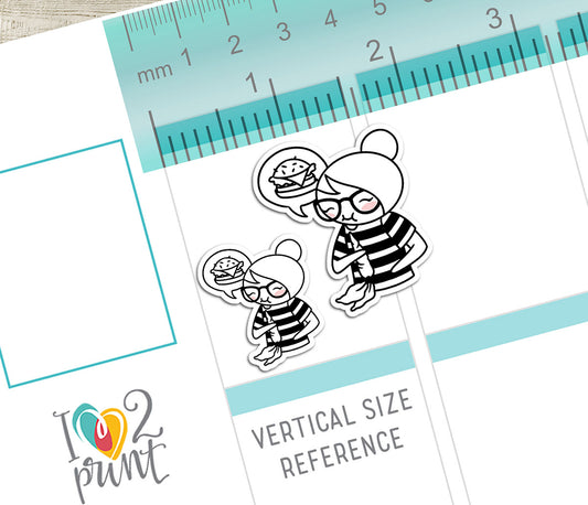Elena Diet - DOODLE Printable Planner Sticker - PDF & Cut Files