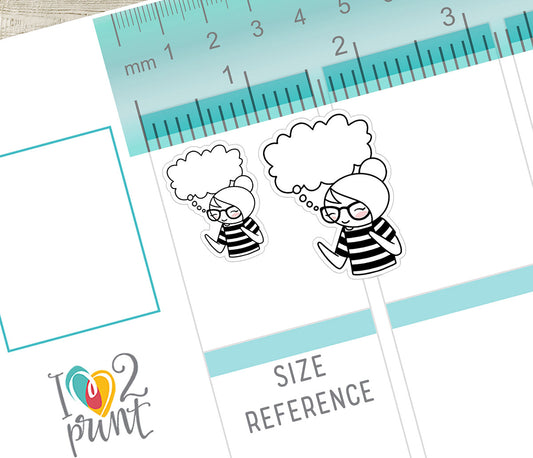 Elena Fill In Notes - DOODLE Printable Planner Sticker - PDF & Cut Files