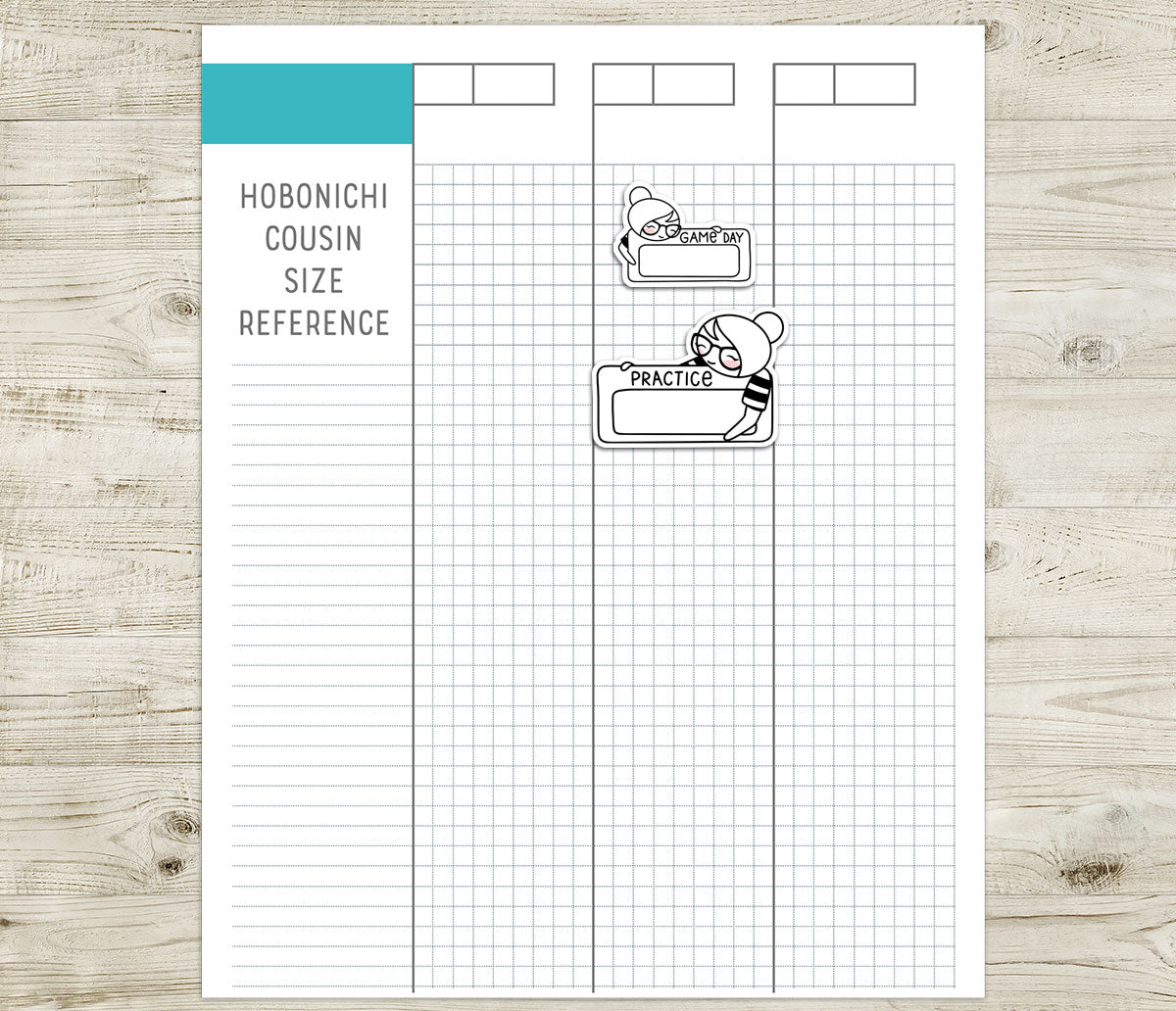 Elena Football Tracker – DOODLE Printable Planner Stickers – Practice & Game Day – PDF + Cut Files