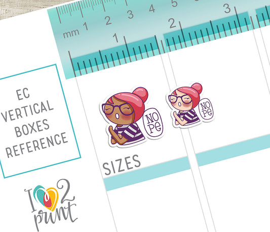 Elena Not Today - COLOR Printable Planner Sticker - PDF & Cut Files