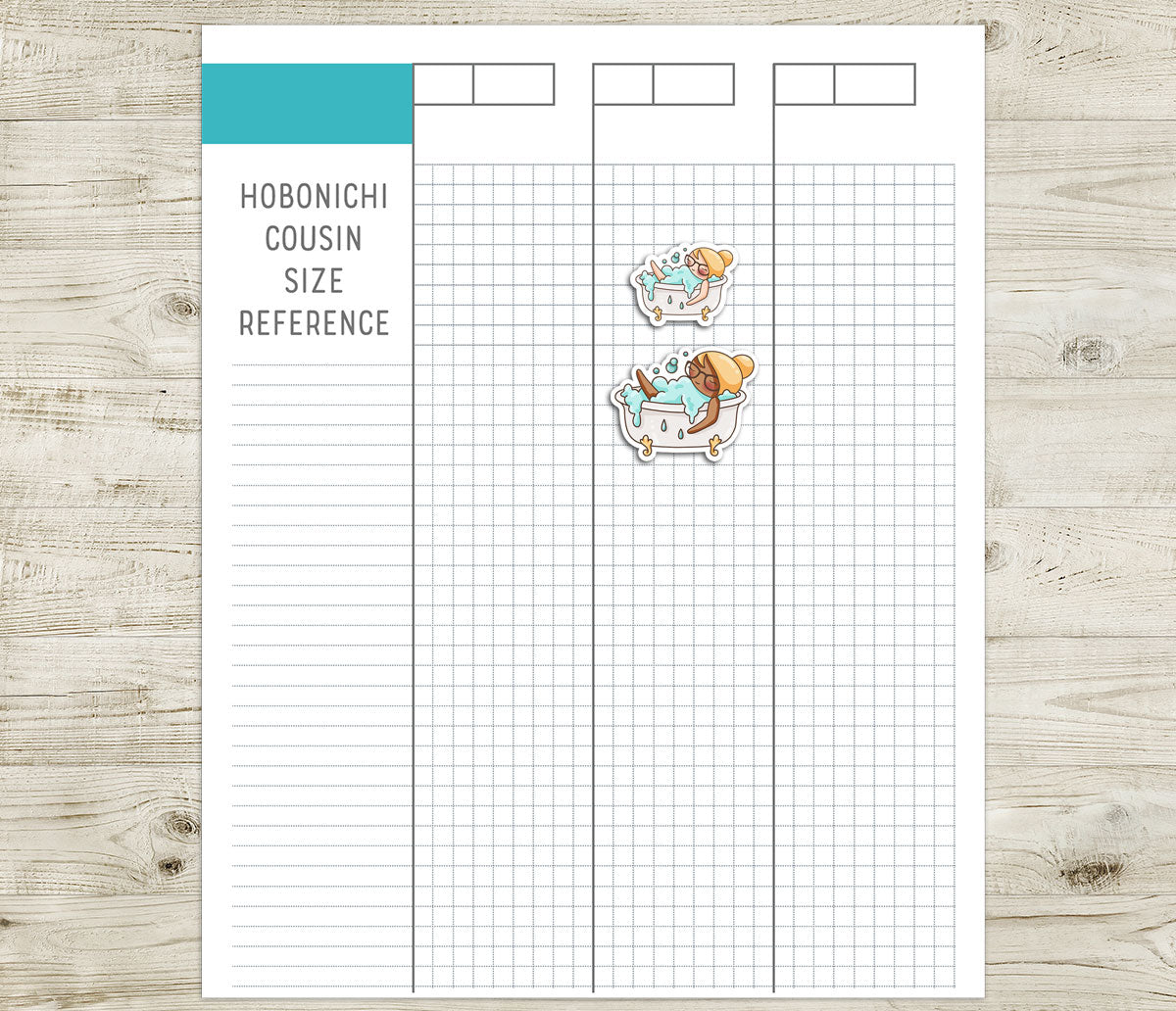 Elena Pampering - COLOR Printable Planner Sticker - PDF & Cut Files