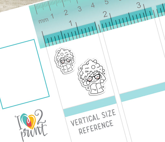 Elena Pampering - DOODLE Printable Planner Sticker - PDF & Cut Files