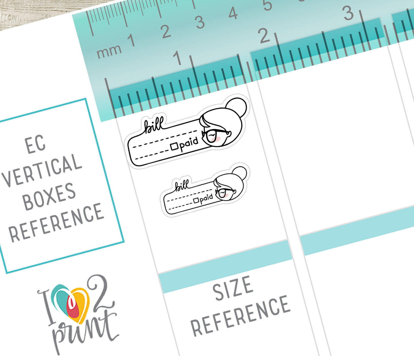 Pay Bills Elena - DOODLE Printable Planner Sticker - PDF & Cut Files