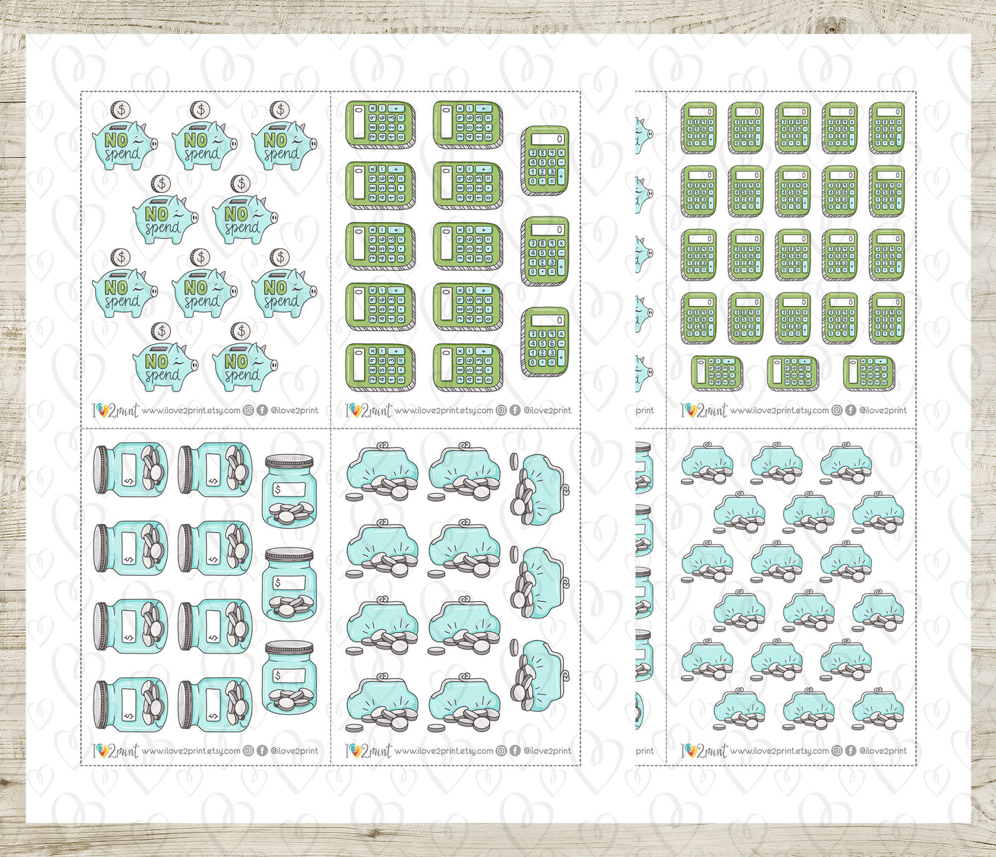 Pay Bills Elena - FAIR SKIN Printable Planner Sticker - PDF & Cut Files