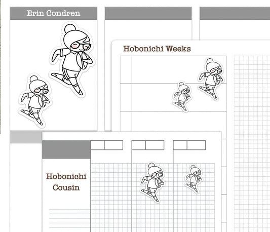 Elena Rugby Printable Stickers Outline | Color In | PDF + Cut Files