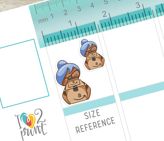 Famous Shopping Stores Elena - BROWN SKIN Printable Planner Sticker - PDF & Cut Files