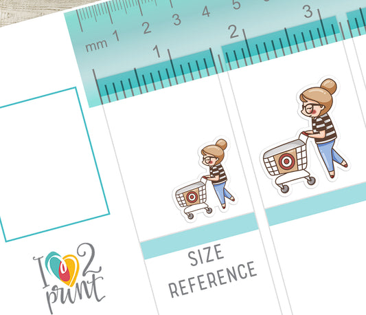 Famous Shopping Stores Elena - FAIR SKIN Printable Planner Sticker - PDF & Cut Files