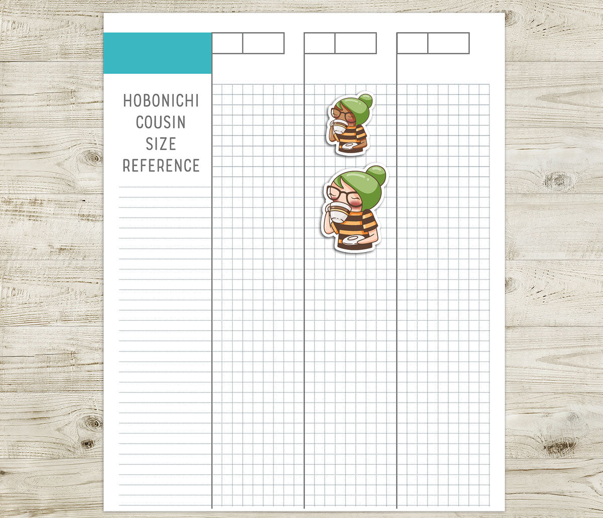 Elena Tea Time – Cute Color Printable Planner Sticker - PDF & Cut Files