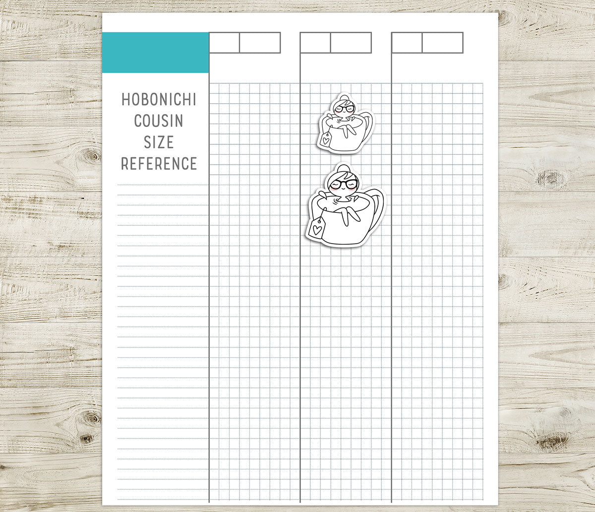 Elena Tea Time – Cute Doodle Printable Planner Sticker - PDF & Cut Files