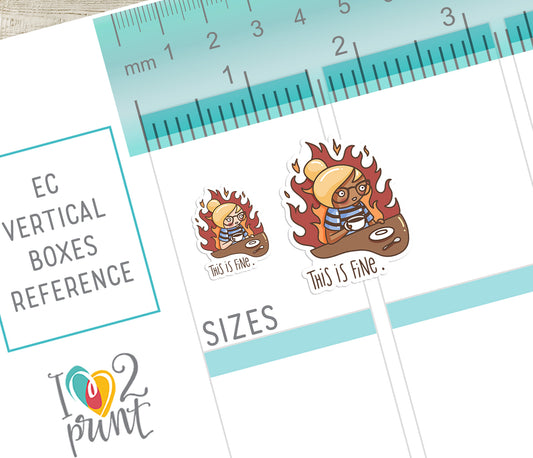 This is Fine Elena – COLOR (2 skin tones) Printable Planner Stickers – PDF & Cut Files