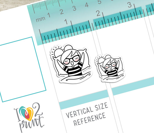 Elena Wake Up - DOODLE Printable Planner Sticker - PDF & Cut Files