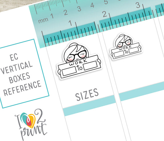 Elena Work - DOODLE Printable Planner Sticker - PDF & Cut Files