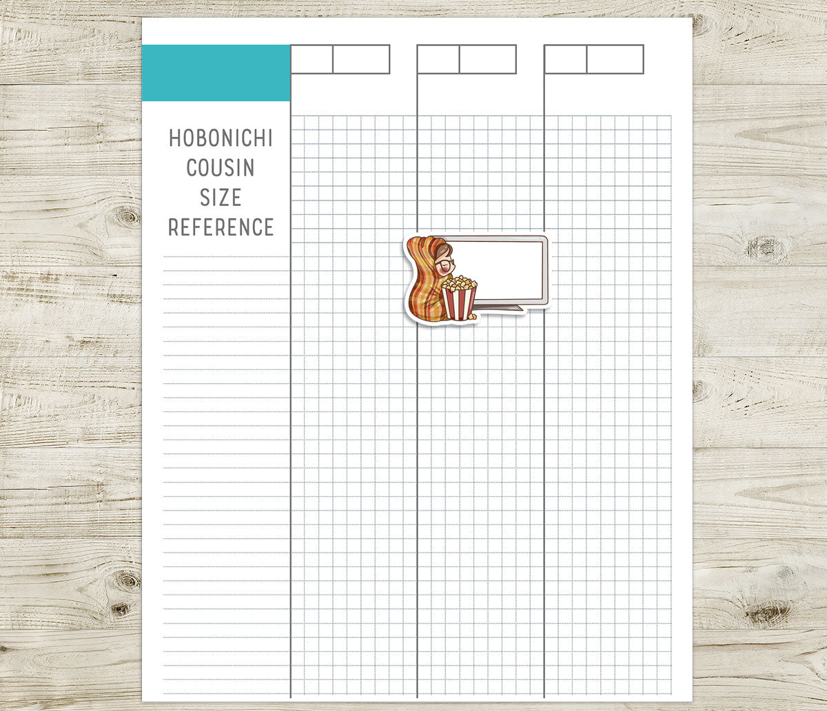 FREEBIE – Elena Fall TV Watching – Printable Planner Stickers – PDF + Cut Files – Instant Download