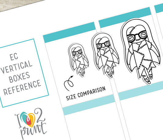 Elena Planner Girl – Halloween Costume DOODLE Printable Stickers – Famous Characters – PDF & Cut Files