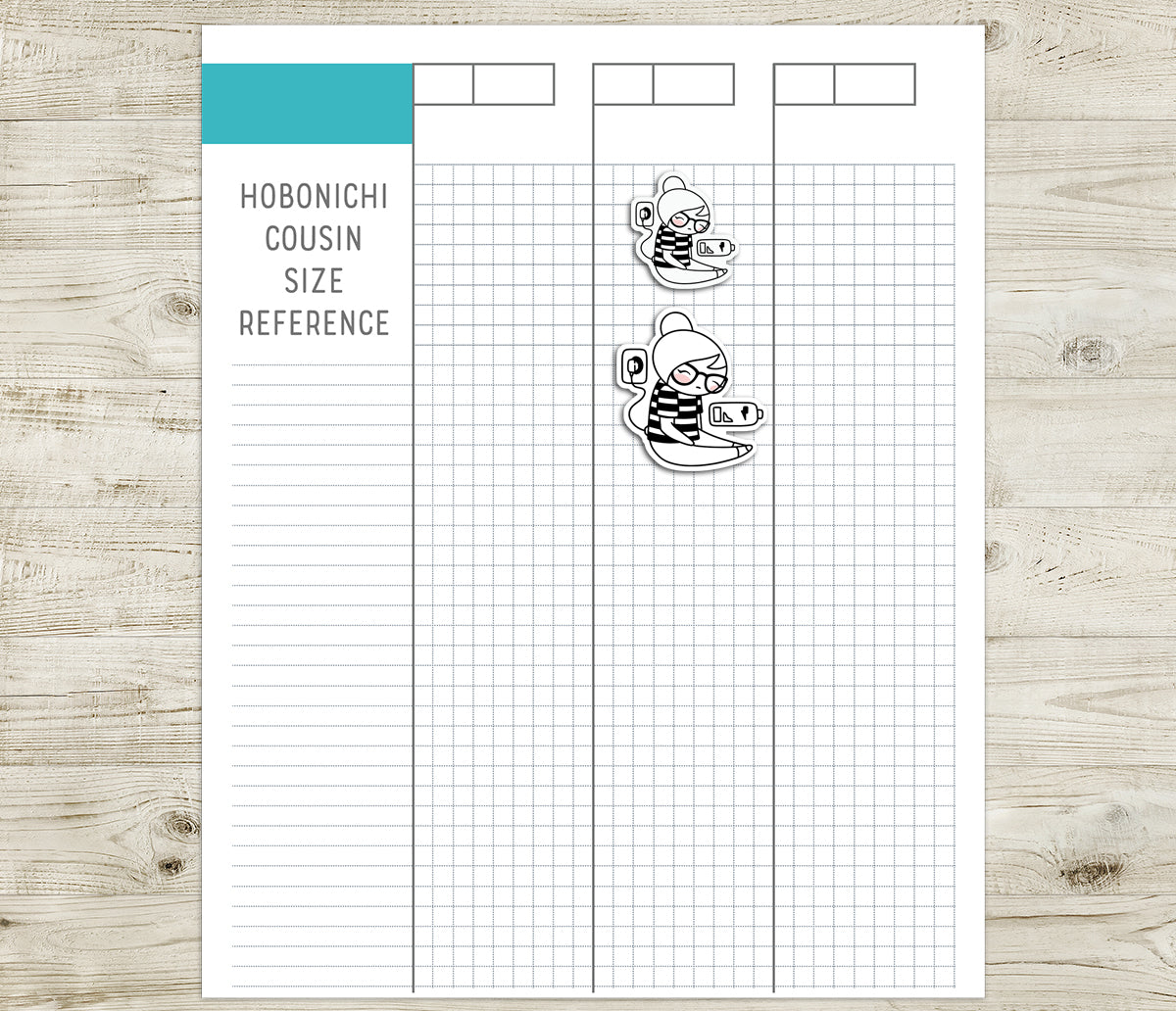 Elena Recharging - DOODLE Printable Planner Sticker - PDF & Cut Files