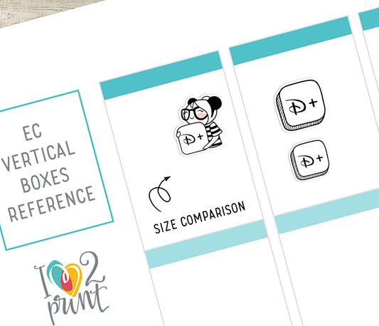 Streaming Services SET 1 – Elena Planner Girl – Printable Planner Stickers – PDF + Cut Files – Netflix, Hulu, Disney+