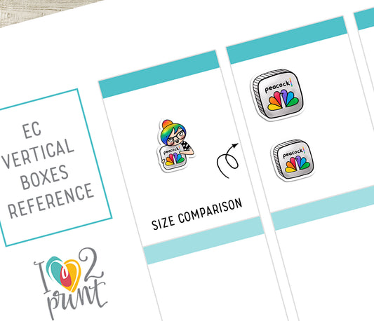 Streaming Services SET 3 – COLOR Elena Planner Girl – Printable Planner Stickers – PDF + Cut Files – Discovery, Paramount, Peacock, Vudu