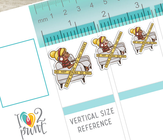 Elena True Crime - COLOR Printable Planner Sticker - PDF & Cut Files