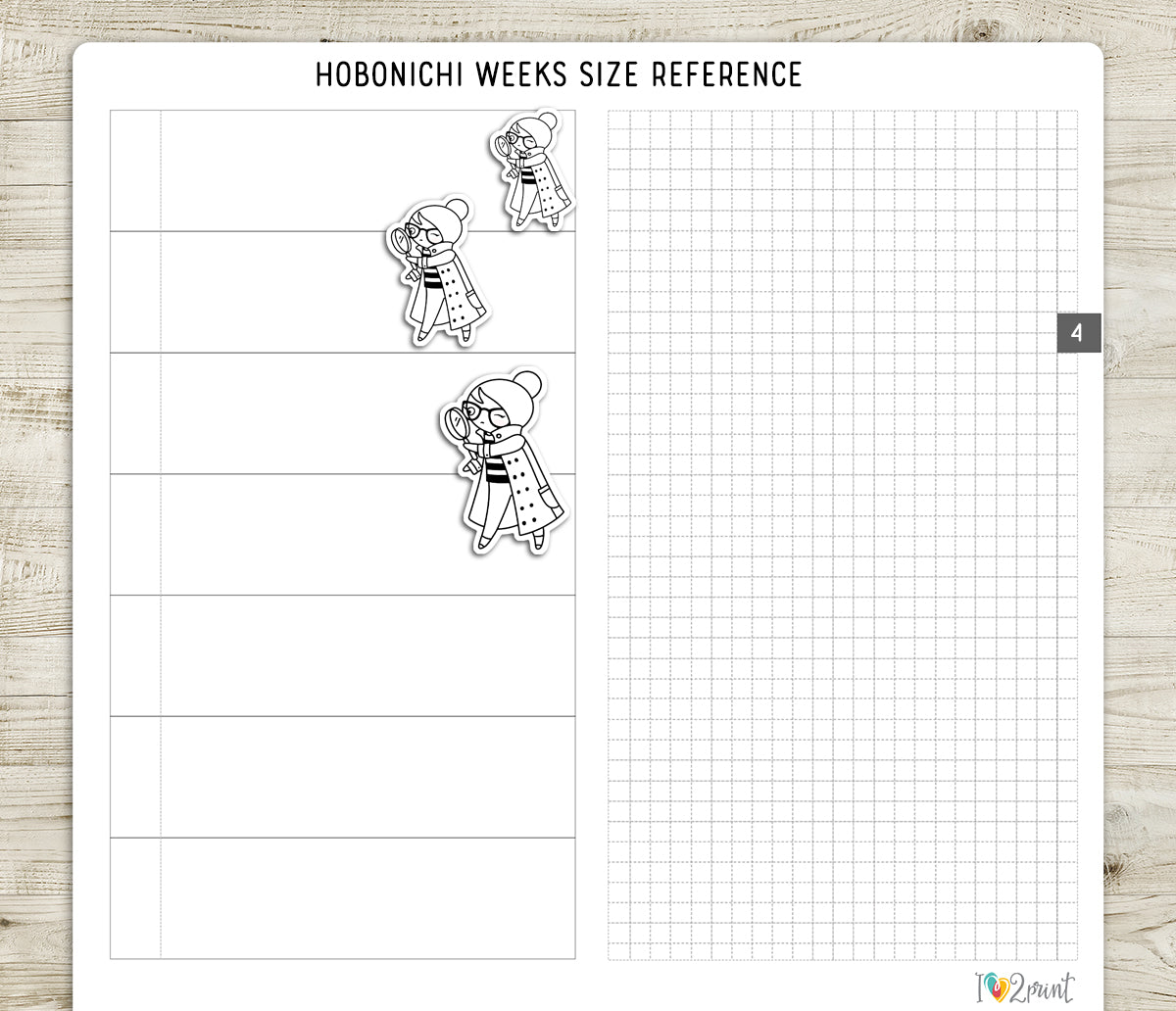 Elena True Crime - DOODLE Printable Planner Sticker - PDF & Cut Files