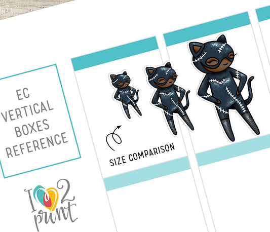 Elena Planner Girl – BROWN Skin Famous Villains Halloween Stickers – Printable PDF & Cut Files