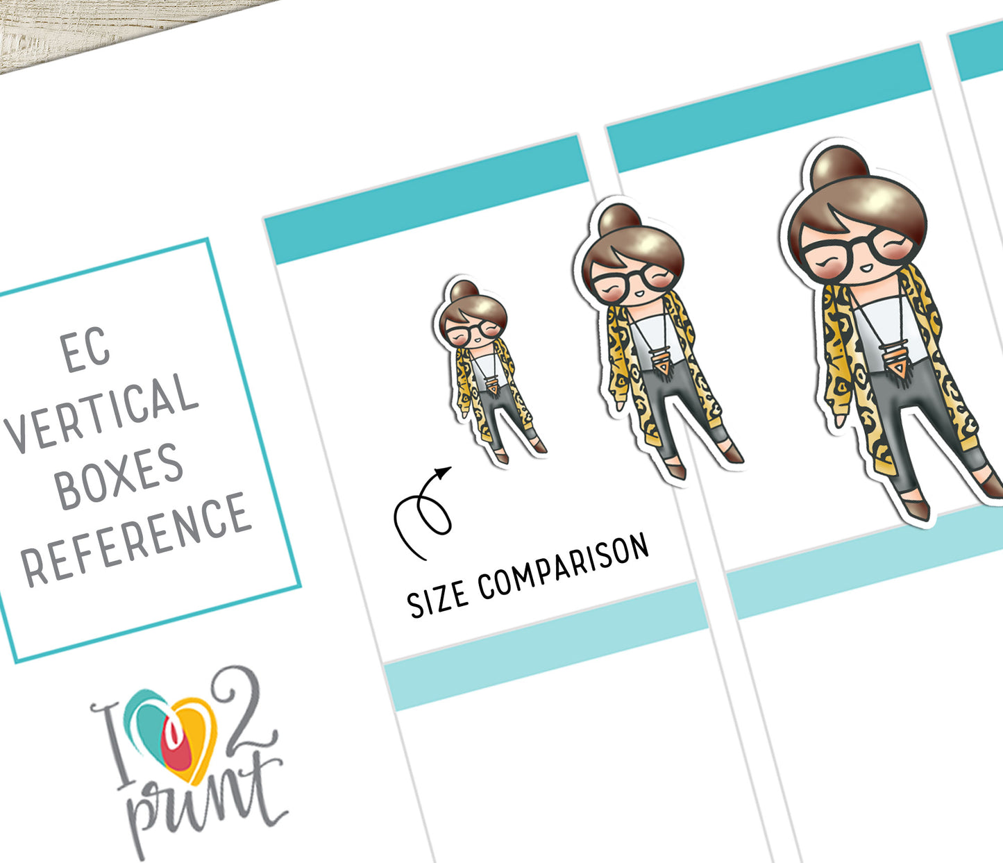 Elena Fall Outifit SET 2 – LIGHT Skin Printable Planner Stickers – PDF + Cut Files