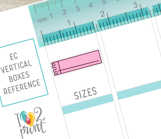 48 Colorful Notebook Note Doodle Quarter Box Stickers | Printable Functional Planner Supplies | PDF & Cut Files