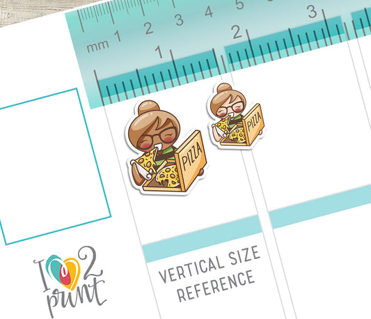 Elena Cheat Day – Takeaway Food Theme - COLOR Printable Planner Stickers – PDF + Cut Files