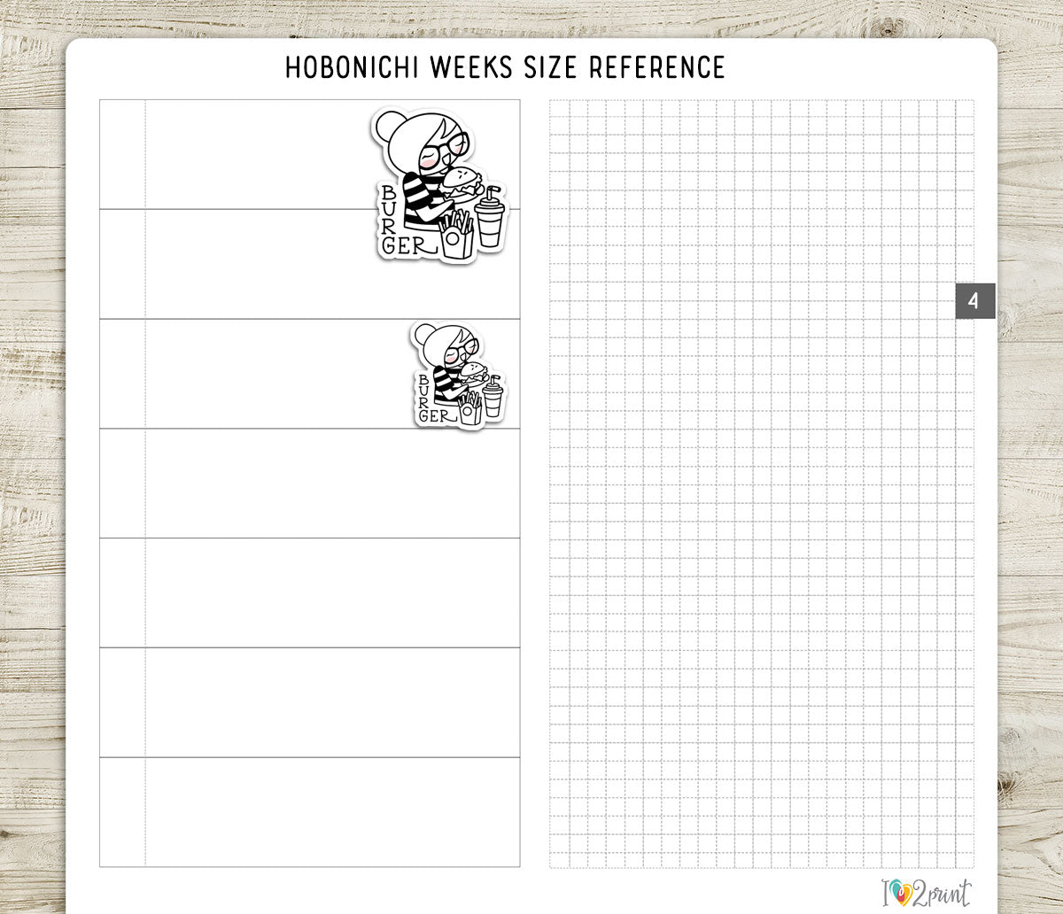 Elena Cheat Day – Takeaway Food Theme - DOODLE Printable Planner Stickers – PDF + Cut Files