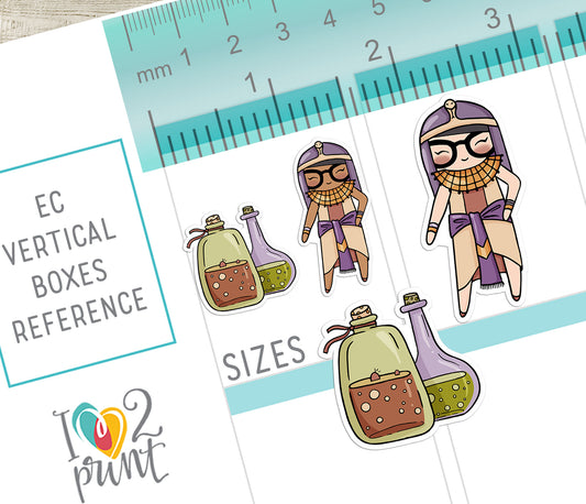 Elena Halloween BUNDLE – Color (2 skin tones) Printable Planner Stickers – PDF + Cut Files