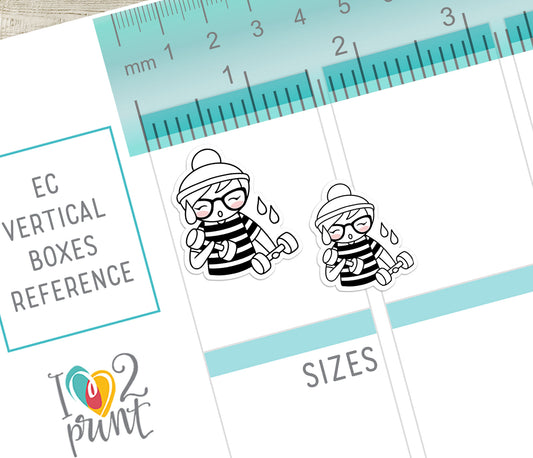 Elena Workout Set 1 – DOODLE Printable Planner Stickers – Fitness, Yoga, Running & Gym – PDF + Cut Files – Personal Use