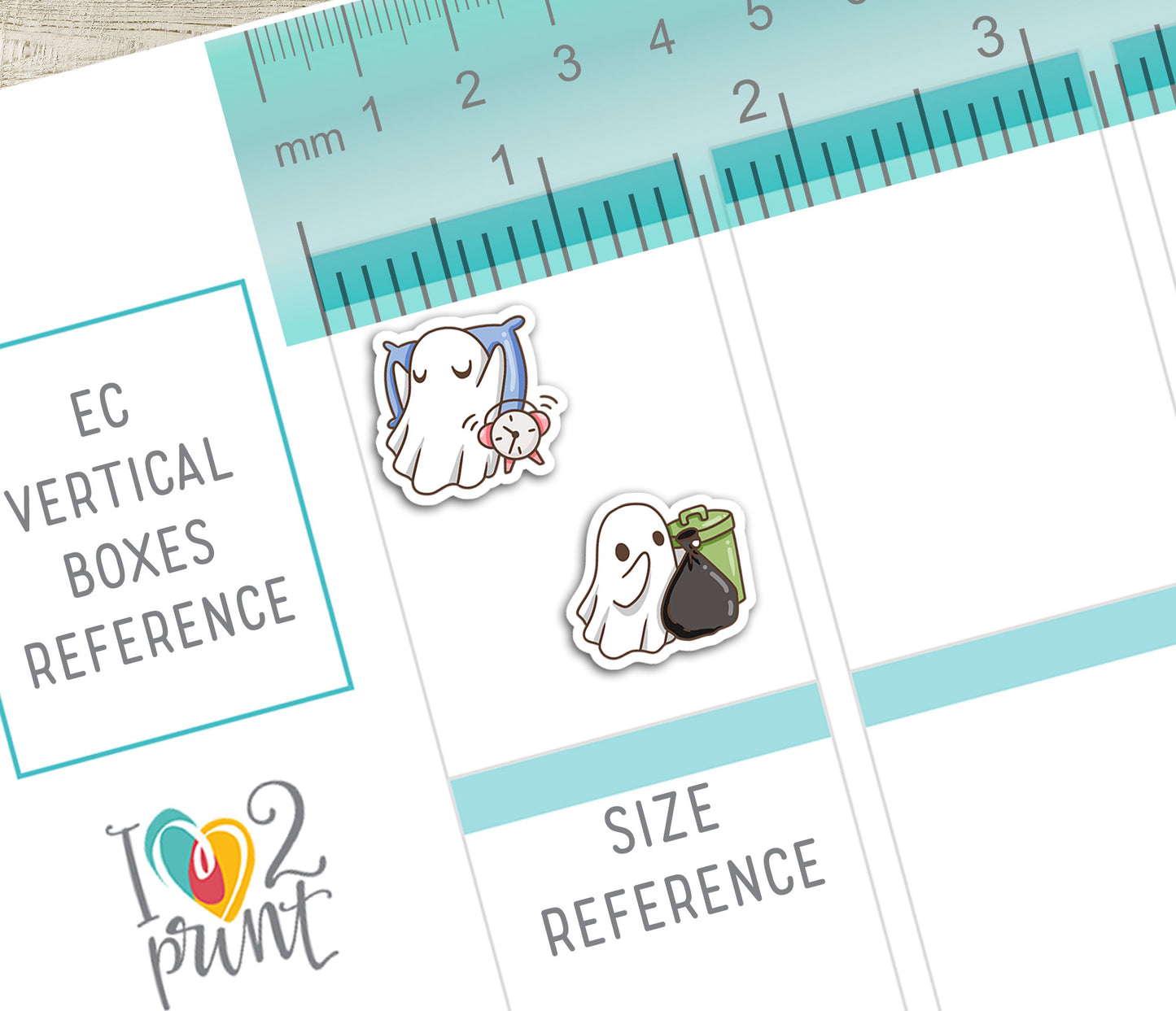 Hauntie the Ghost – COLOR Daily Life BUNDLE 2 – Printable Planner Stickers – PDF + Cut Files – Instant Download