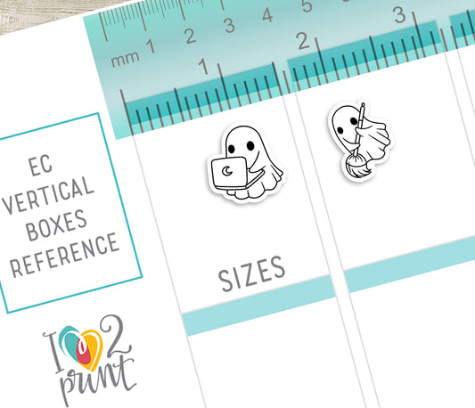 Hauntie the Ghost – DOODLE Daily Life BUNDLE 1 – Printable Planner Stickers – PDF + Cut Files – Instant Download