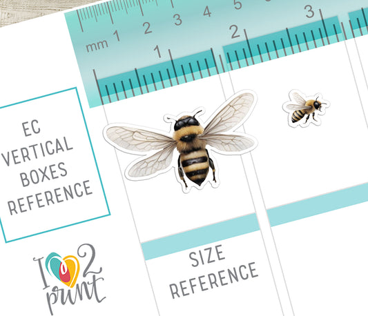 Bees Decorative Stickers - Printable PDF & Cut Files