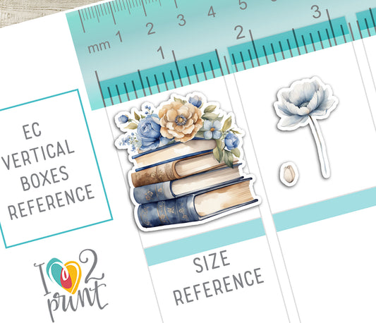 Book Lover Decorative Stickers – Printable Themed Stickers - PDF & Cut Files