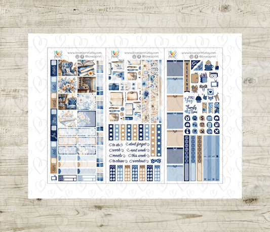 Book Lover Stickers – Hobonichi Weeks Printable Set - PDF & Cut Files