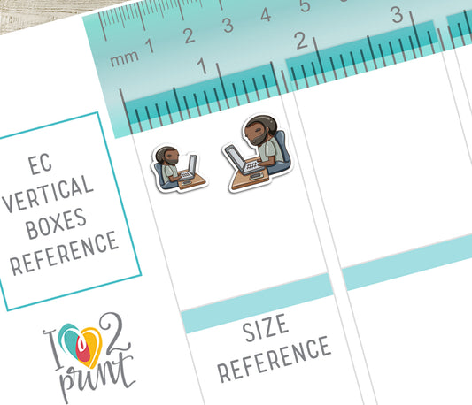 Oliver Chores Set 3 Dark Skin Printable Stickers | Cut Files