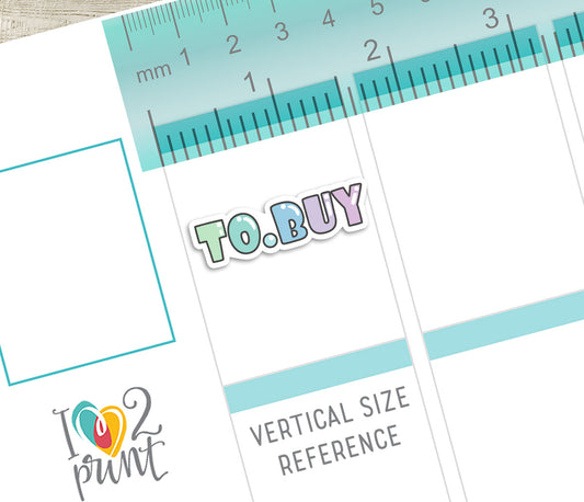 To Buy Bubble Font Printable Planner Stickers - PDF & Cut Files