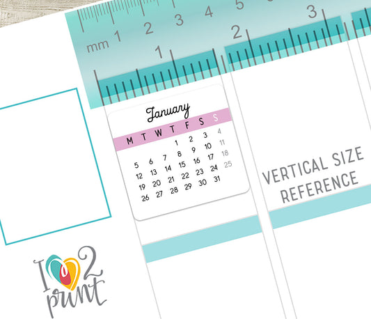 2026 Minimalist Pastel Calendar – Aesthetic Digital Download - PDF & Cut Files