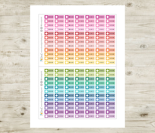 Hobonichi Weeks Date Cover Printable Planner Stickers – PDF & Cut Files