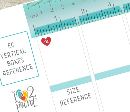 Day Hearts Bold Colors – Printable Planner Stickers for Calendars & Journals – PDF + Cut Files – Instant Download