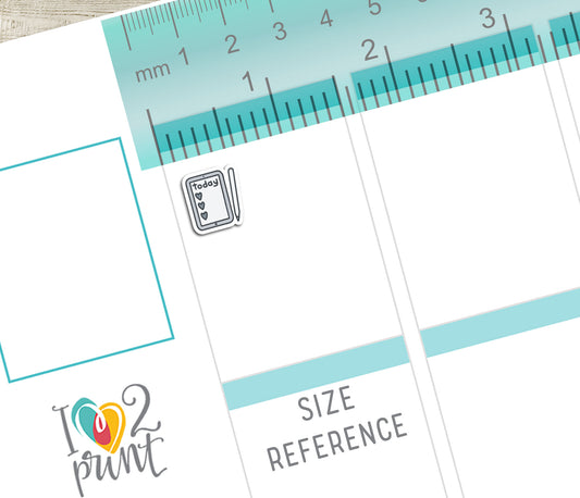 Digital Planner Icon Stickers - Functional Printable Stickers - PDF & Cut Files